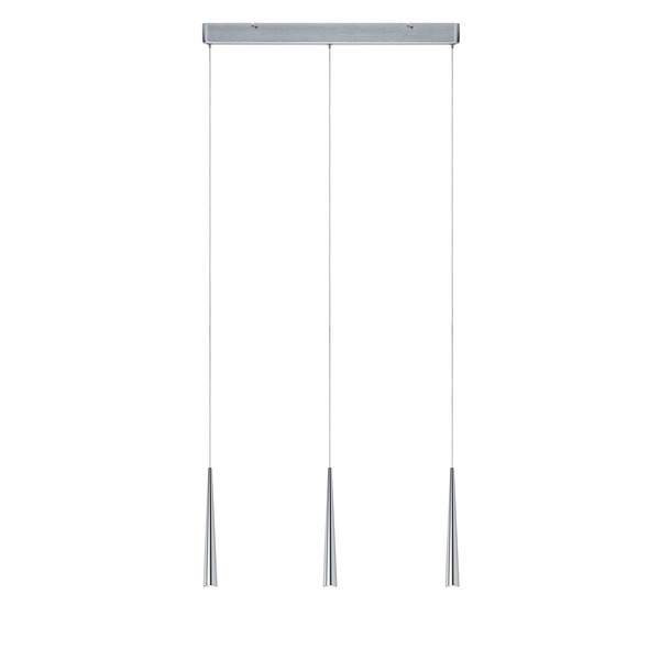 LED-Pendelleuchte Gutta II - Aluminium - 3-flammig