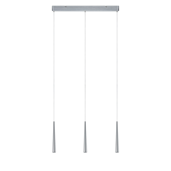 LED-Pendelleuchte Gutta II - Aluminium - 3-flammig