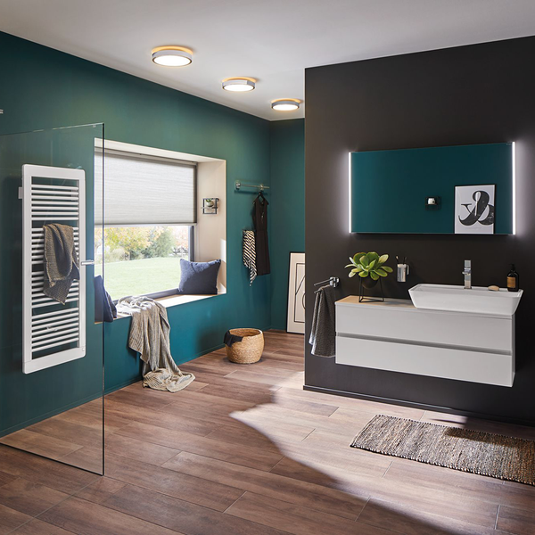 LED-Badleuchte Aviar - Acrylglas / Chrom - 1-flammig