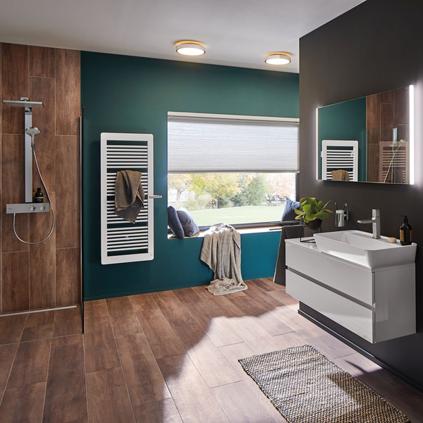 LED-Badleuchte Aviar - Acrylglas / Chrom - 1-flammig