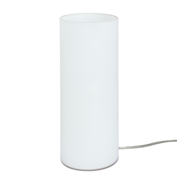 Tischleuchte Noora - Milchglas / Edelstahl - 1-flammig
