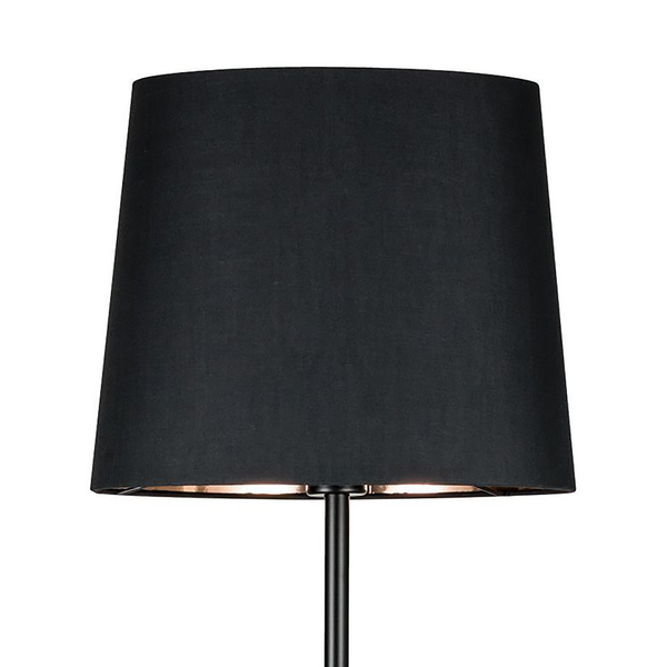 Stehleuchte Enja - Mischgewebe / Aluminium - 1-flammig