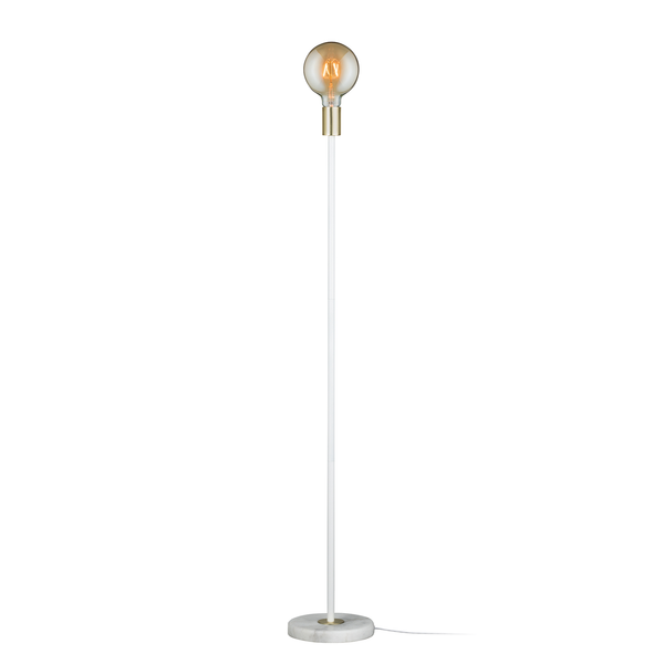 Stehleuchte Nordin II - Aluminium / Marmor- 1-flammig