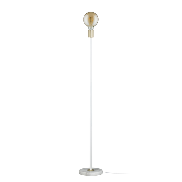 Stehleuchte Nordin II - Aluminium / Marmor- 1-flammig