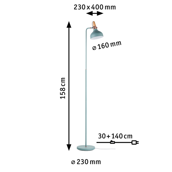Stehleuchte Juna - Aluminium - 1-flammig