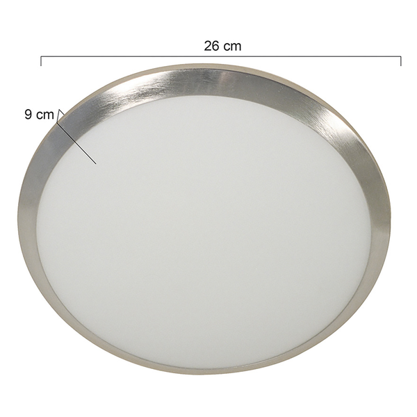 Deckenleuchte Vranyantsi - Milchglas / Eisen - 1-flammig
