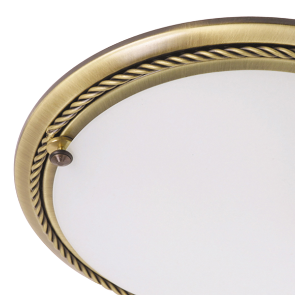 Deckenleuchte Heusy - Milchglas / Eisen - 1-flammig