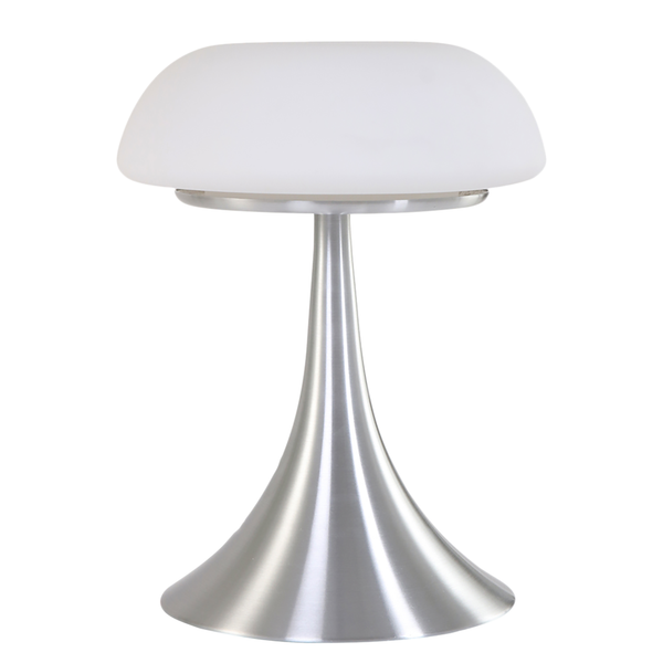 Tischleuchte Ancilla Typ G - Milchglas / Aluminium - 1-flammig