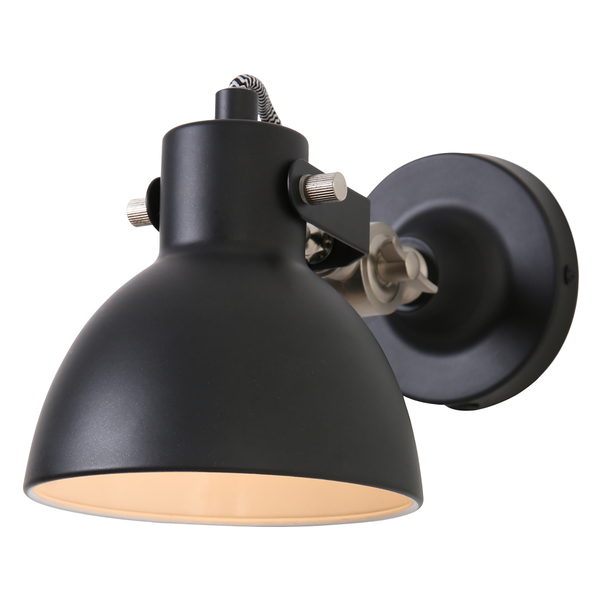 Wandleuchte Mexlite V - Stahl - 1-flammig - Schwarz