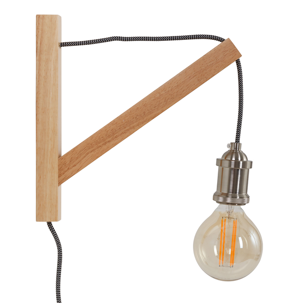 Wandleuchte Mexlite VII - Buche massiv - 1-flammig