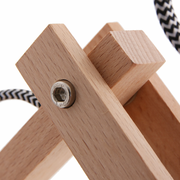 Wandleuchte Woody - Stahl / Kiefer massiv - 1-flammig