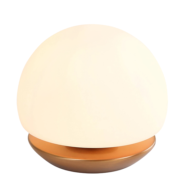 Tischleuchte Ancilla Typ D - Glas / Stahl - 1-flammig - Gold