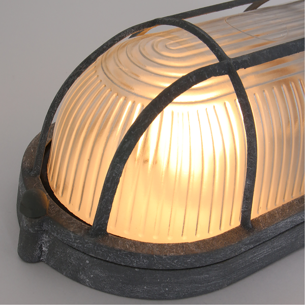 Deckenleuchte Mexlite I - Sicherheitsglas / Eisen - 1-flammig - Grau