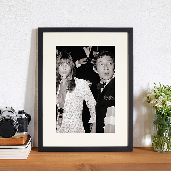 Bild Serge Gainsbourg and Jane Birkin - Buche massiv / Plexiglas - 32 x 42 cm