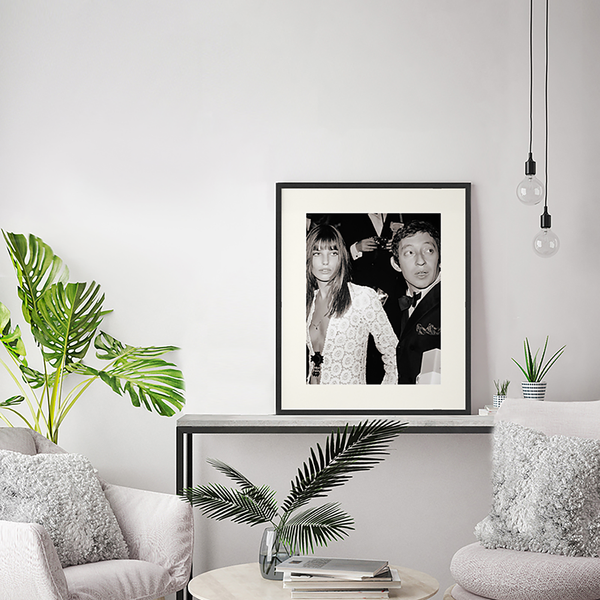 Bild Serge Gainsbourg and Jane Birkin - Buche massiv / Plexiglas - 52 x 62 cm