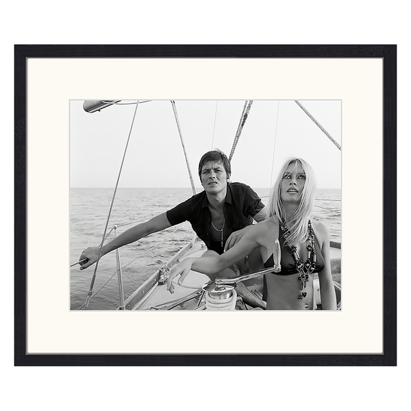 Bild Alain Delon and Brigitte Bardot - Buche massiv / Plexiglas - 62 x 52 cm