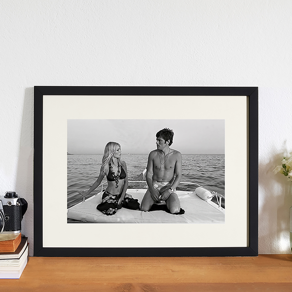 Bild Brigitte on Board - Buche massiv / Plexiglas - 42 x 32 cm