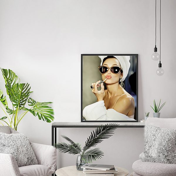 Bild Make Up - Buche massiv / Plexiglas - 52 x 62 cm