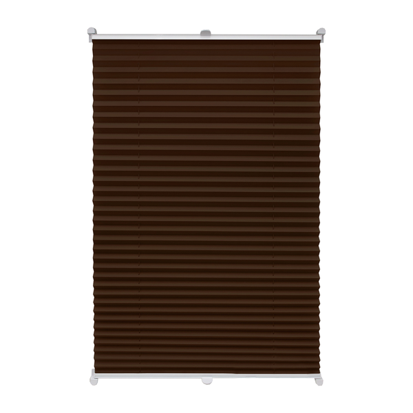 Plissee Klemmfix Fyn - Webstoff - Braun - 80 x 130 cm