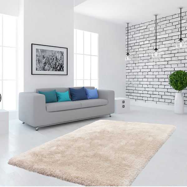 Hochflorteppich Cosy 510 - Webstoff - Elfenbein - 150 x 80 cm