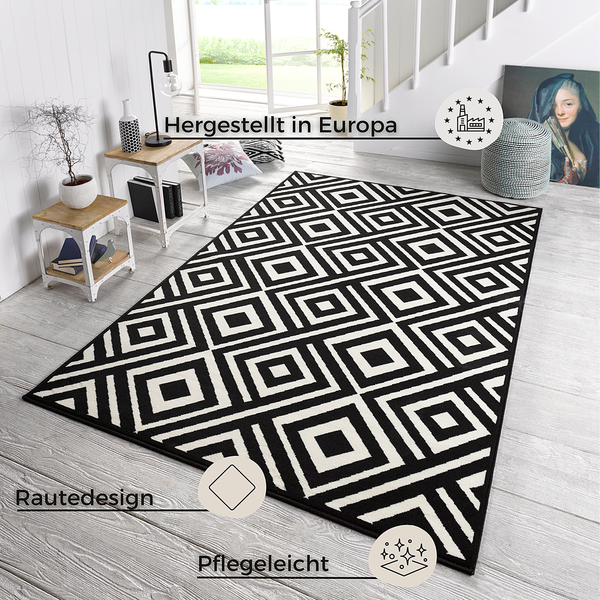 Kurzflorteppich Art - Polypropylene - 70 x 140 cm