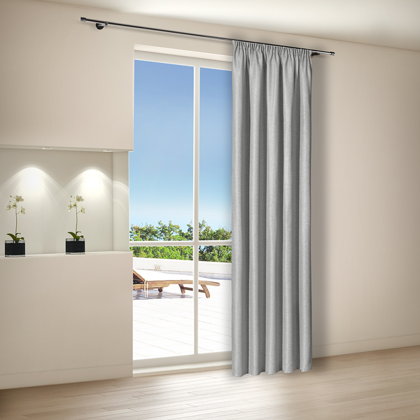 Dekoschal Julius - Webstoff - Grau