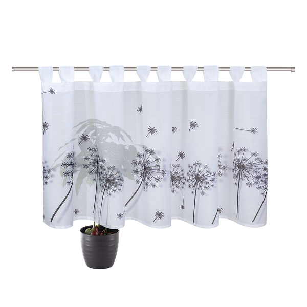 Bistrogardine Paula - Webstoff - Weiß / Anthrazit