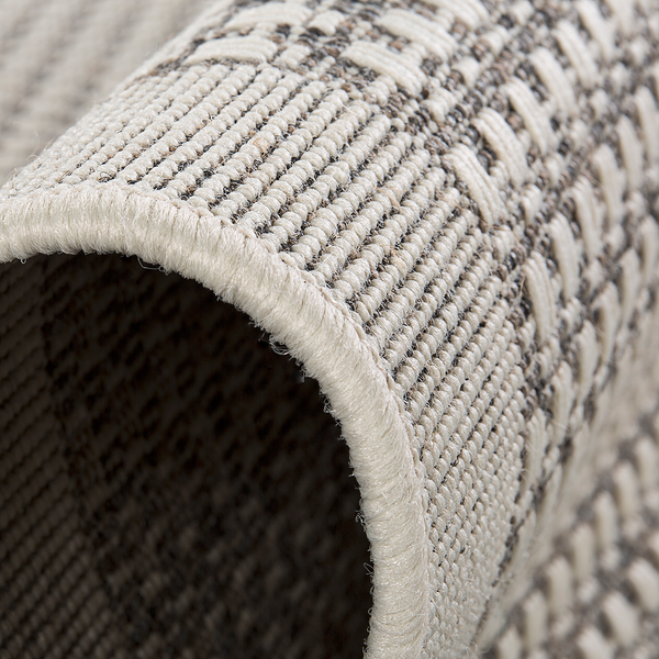 In-/Outdoorteppich Savannah I - Polypropylen - wendbar - Hellbraun - 80 x 150 cm