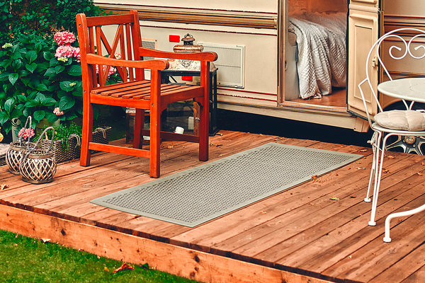 In-/Outdoorteppich Savannah I - Polypropylen - wendbar - Hellbraun - 80 x 150 cm