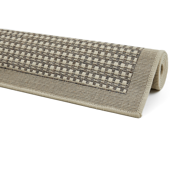 In-/Outdoorteppich Savannah I - Polypropylen - wendbar - Hellbraun - 80 x 150 cm
