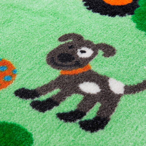 Kinderteppich Bauernhof - Polyamid - Multicolor - 80 x 150 cm