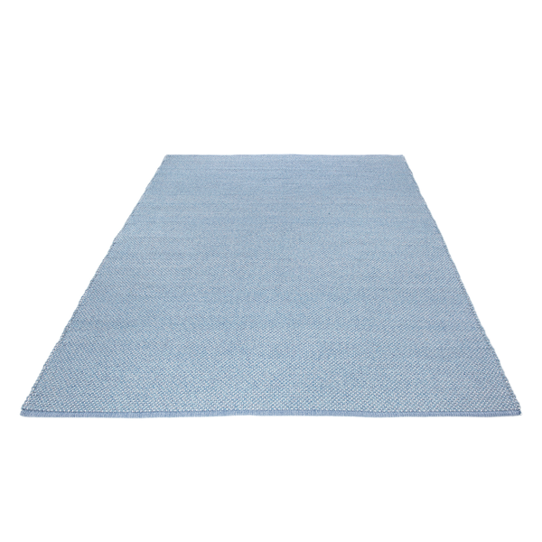 Wollteppich Wohnidee Liv - Baumwolle - Hellblau - 120 x 170 cm