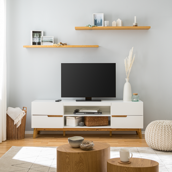 Wandboard Tenabo - Echtholzfurnier - Asteiche - Breite: 120 cm