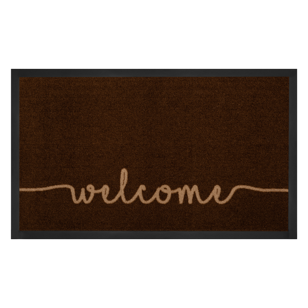 Fußmatte Cozy Welcome - Webstoff - Dunkelbraun