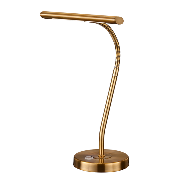 LED-Tischleuchte Curtis - Nickel - 1-flammig - Kupfer