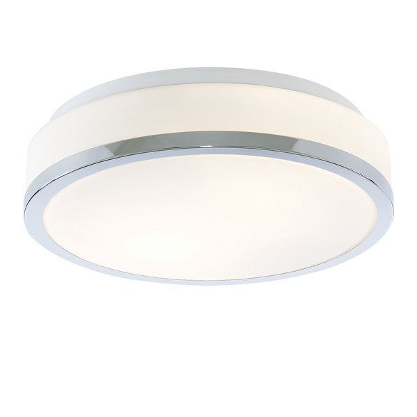 Badleuchte Discs I - Milchglas / Stahl - 2-flammig