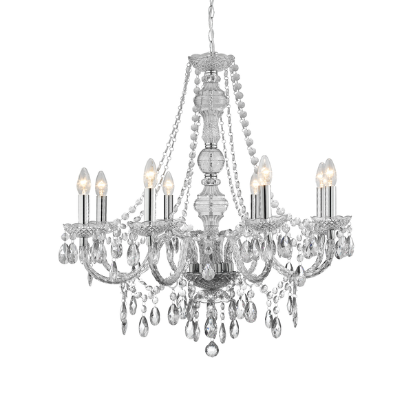 Kronleuchter Marie Therese I - Acryl / Stahl - 8-flammig