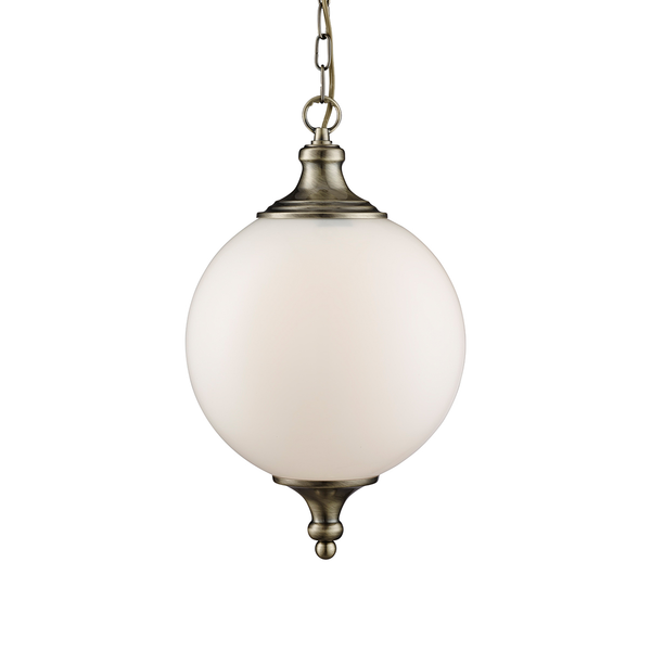 Pendelleuchte Avalon - Milchglas / Stahl - 1-flammig