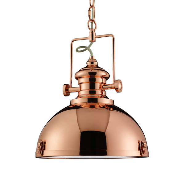 Pendelleuchte Industrial Pendants I - Acryl / Stahl - 1-flammig - Kupfer