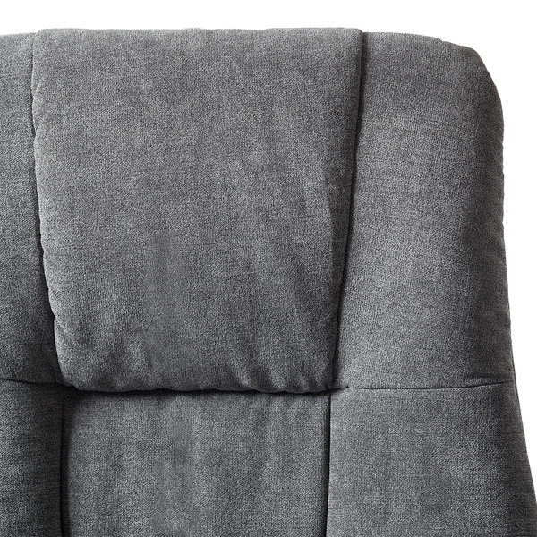 Relaxsessel La Para mit Hocker - Microfaser - Grau