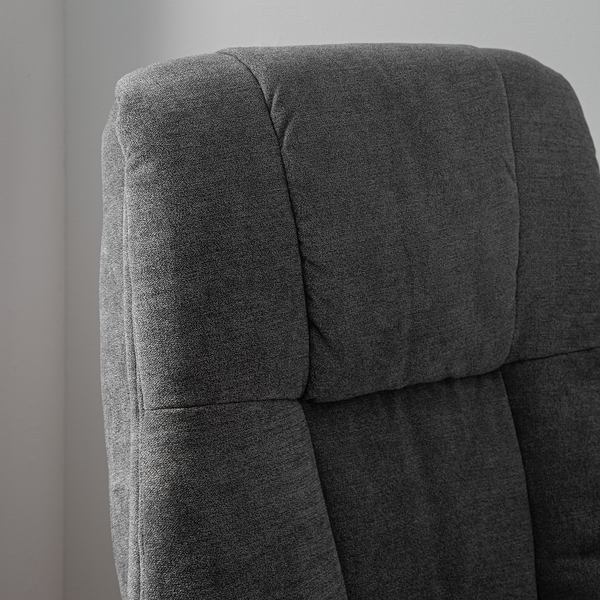 Relaxsessel La Para mit Hocker - Microfaser - Grau