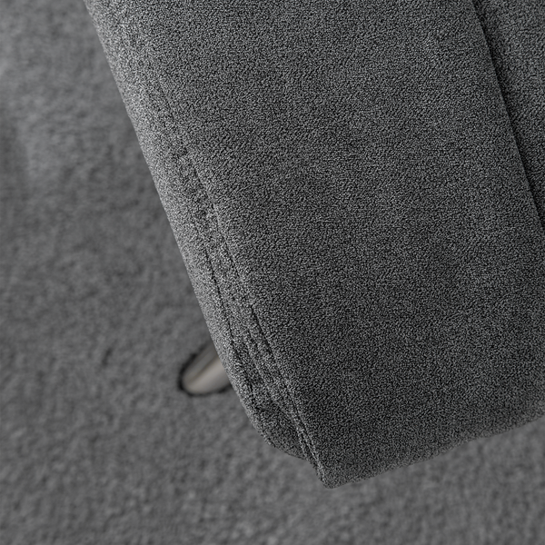 Relaxsessel La Para mit Hocker - Microfaser - Grau