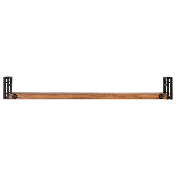 Wandboard MANCHESTER mit Seitenleisten - Akazie massiv / Metall - Akazie / Anthrazit - Breite: 150 cm