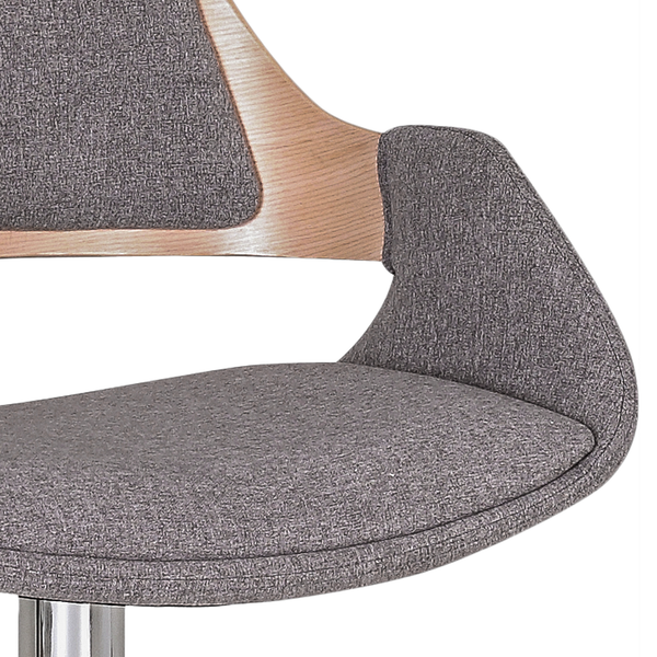 Barstuhl Bedsted - Webstoff / Metall - Anthrazit