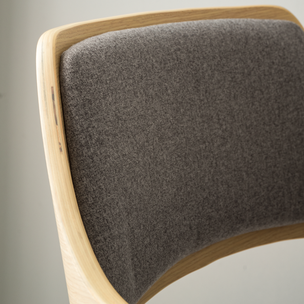 Barstuhl Bedsted - Webstoff / Metall - Anthrazit