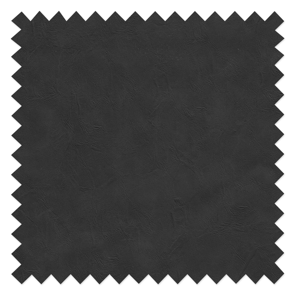 Polsterstuhl Vinni - Kunstleder / Metall - Dunkelgrau / Schwarz - Dunkelgrau - 2er Set