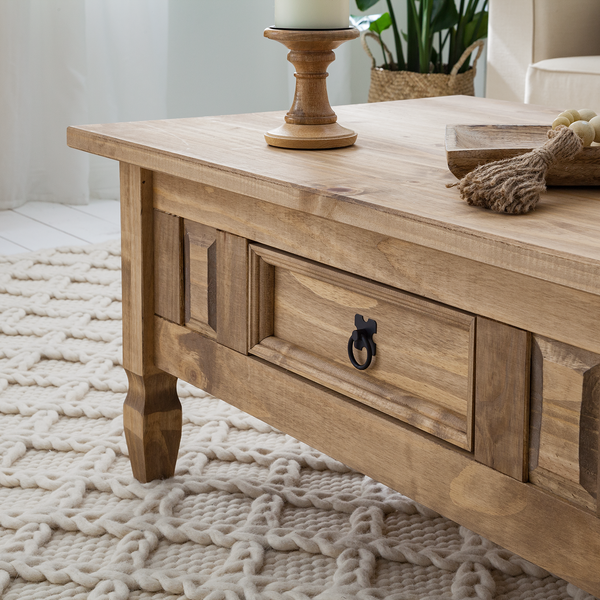 Couchtisch Finca Rustica - Kiefer massiv - Kiefer Natur