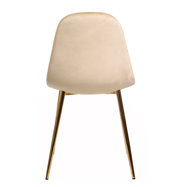 Esszimmerstuhl Yoyce II - Samt Tiru: Beige - 2er Set