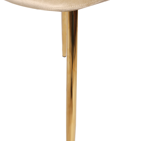 Esszimmerstuhl Yoyce II - Samt Tiru: Beige - 2er Set