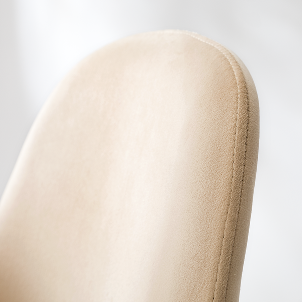 Esszimmerstuhl Yoyce II - Samt Tiru: Beige - 2er Set